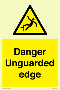 Danger Unguarded edge